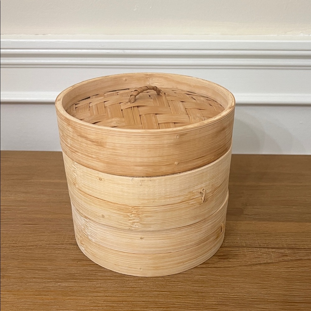 Natural Bamboo Steamer 6"